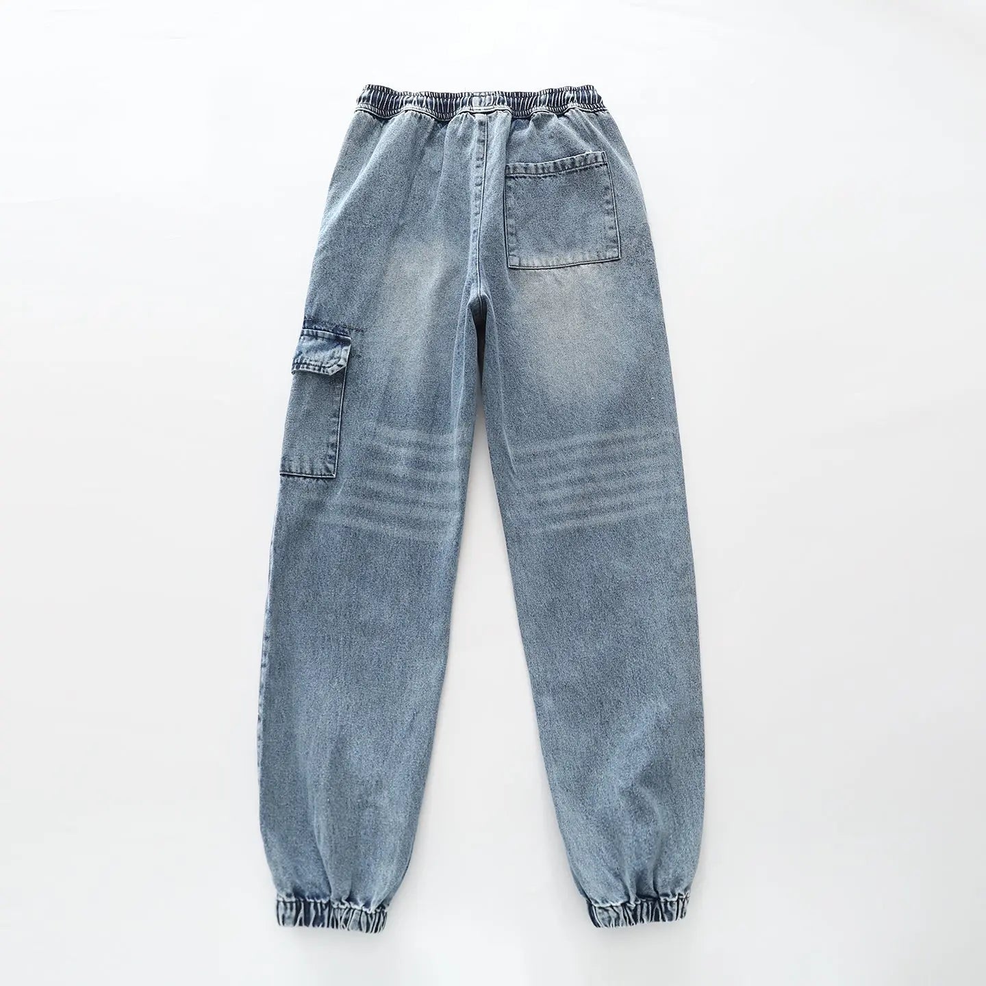 Acid Wash Denim Jogger Ollies Place