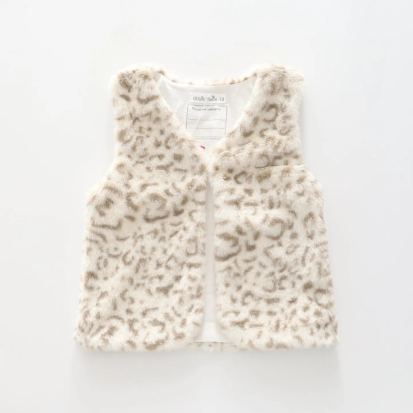 Animal Print Fur, Junior Girls Vest Ollies Place