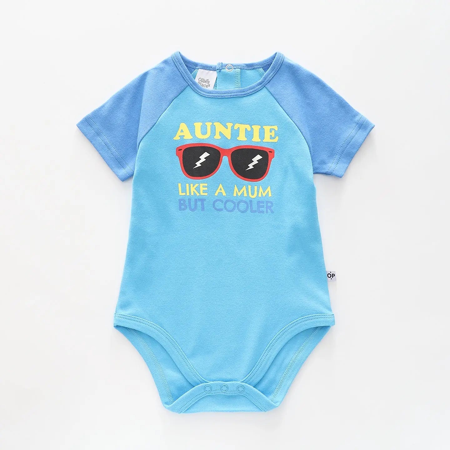 Auntie Like a Mum But Cooler, Baby Onesie Ollies Place