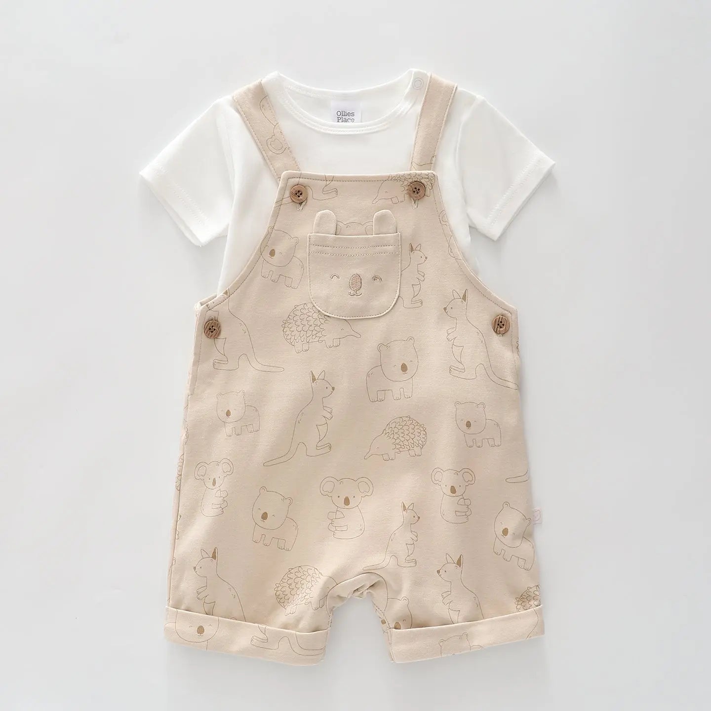 Aussie Kids Short Overalls Set Ollies Place