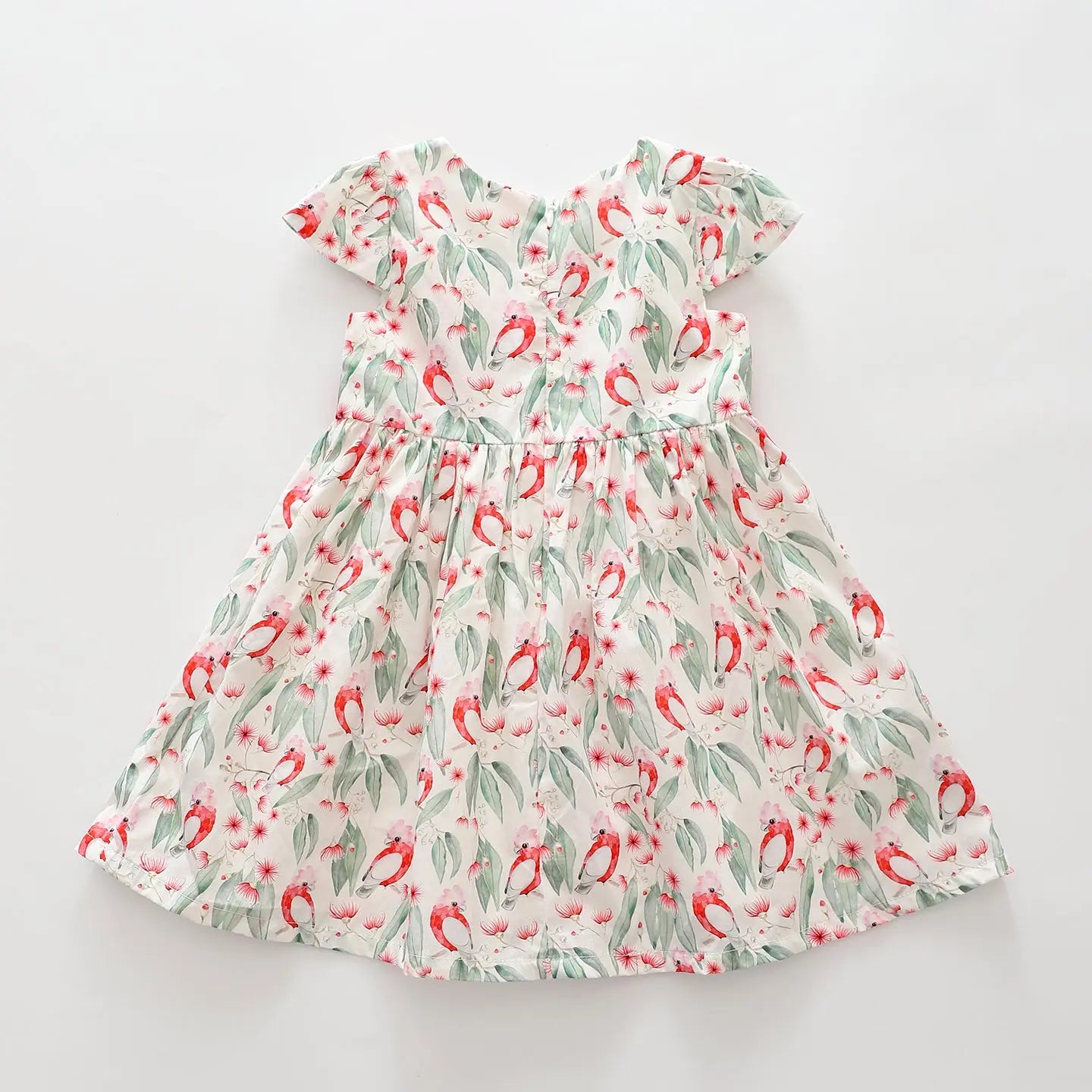 Australian Pink Galah Print Dress Ollies Place