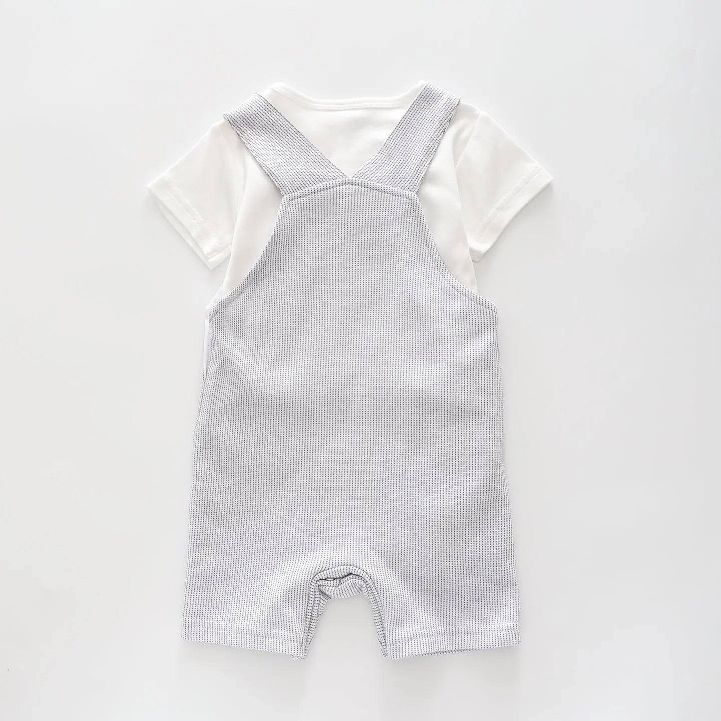 Baby Boys Black and White Coveralls 2 Piece Set Ollies Place