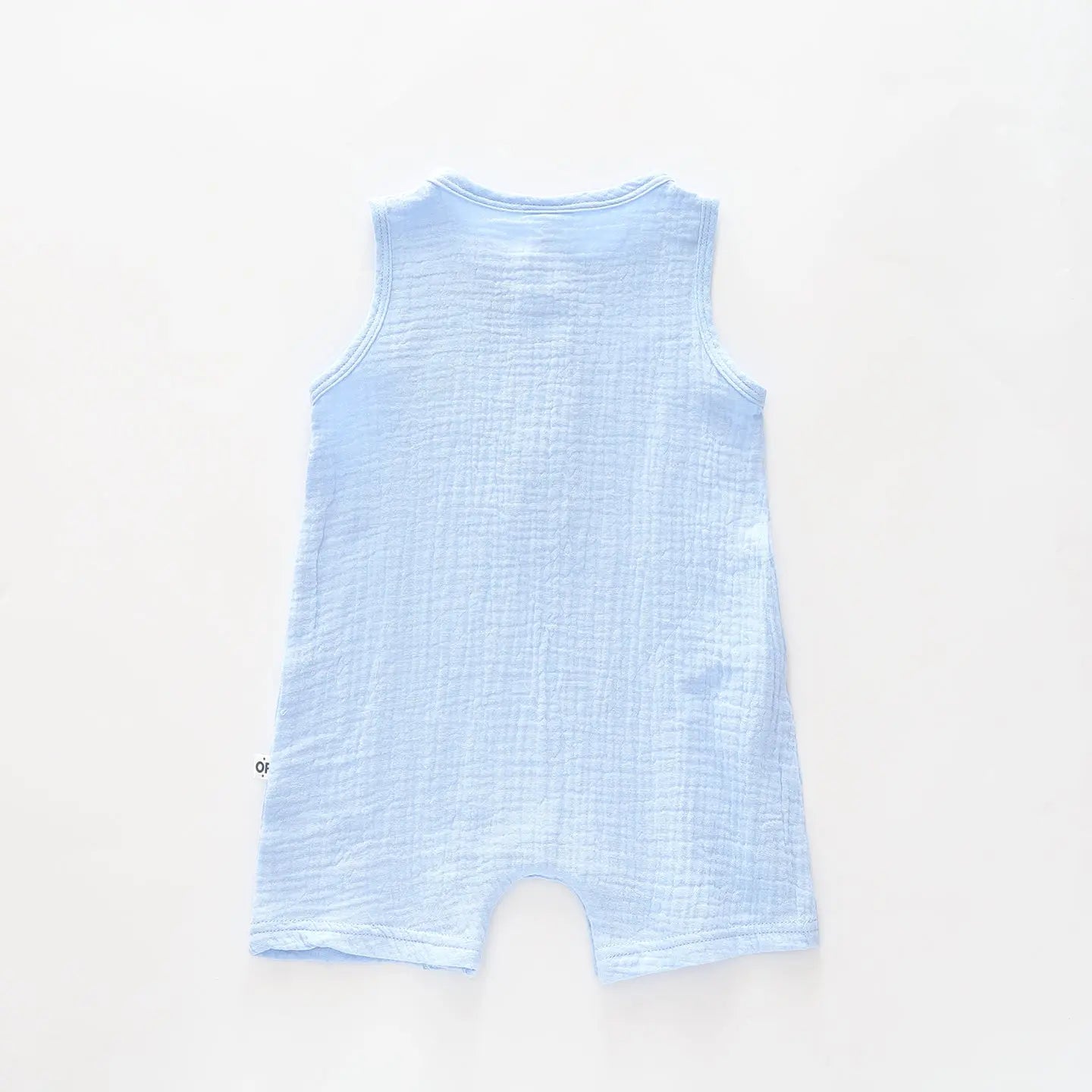 Baby Boys Blue Cheesecloth Romper Ollies Place