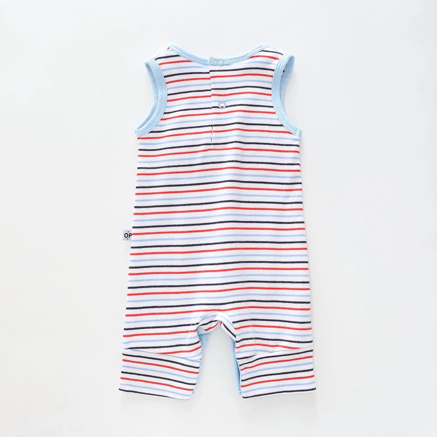 Baby Boys Dino Blues Striped Romper Ollies Place