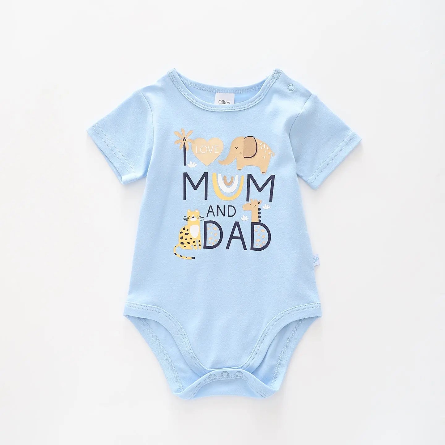 Baby Boys Love Mum and Dad Bodysuit Ollies Place Kidswear