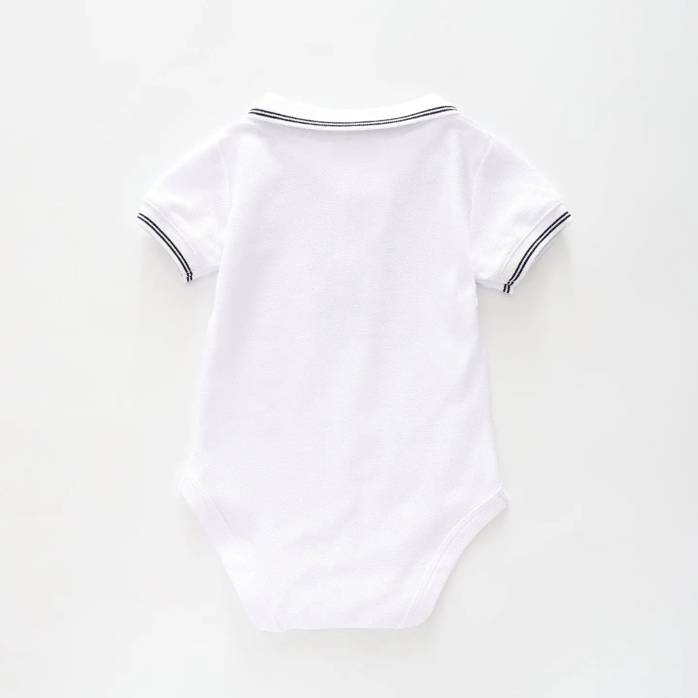 Baby Boys, White Polo Bodysuit Ollies Place