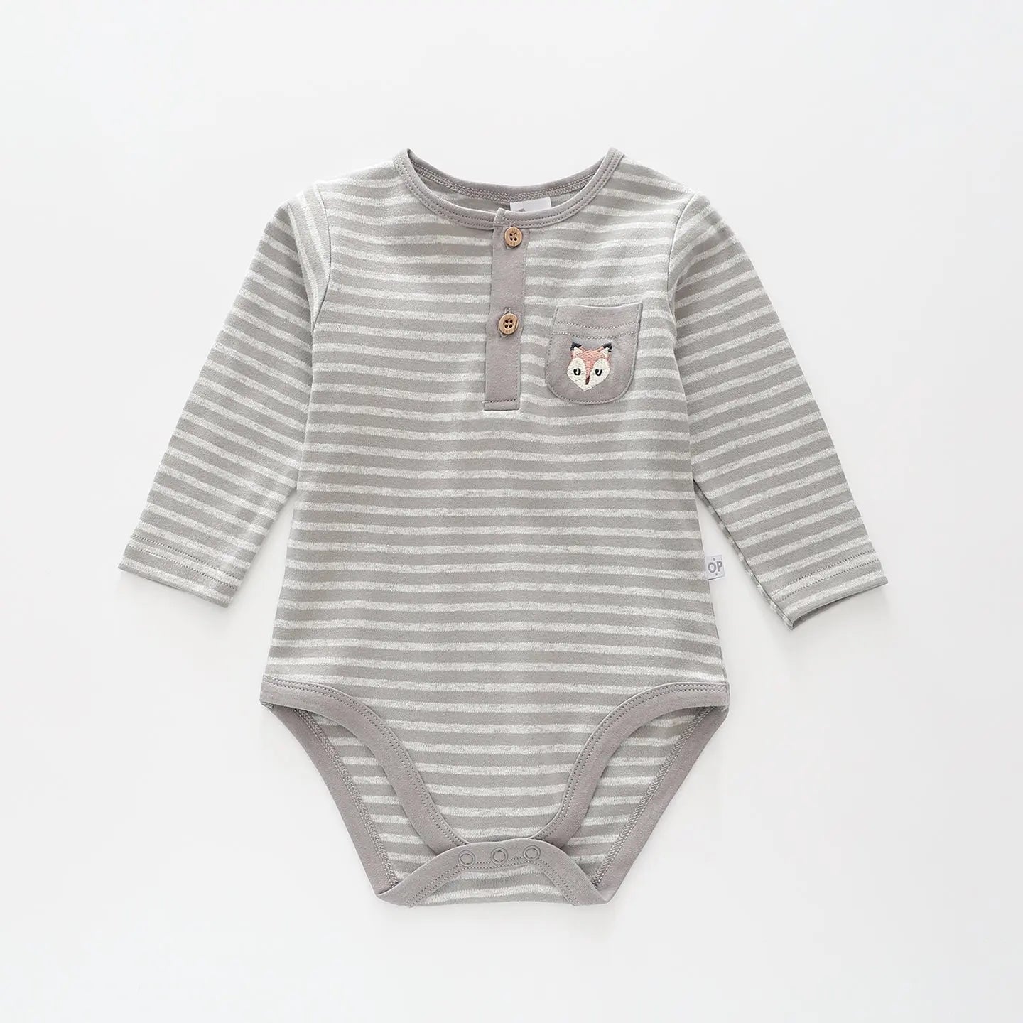 Baby Fox Striped Bodysuit Ollies Place