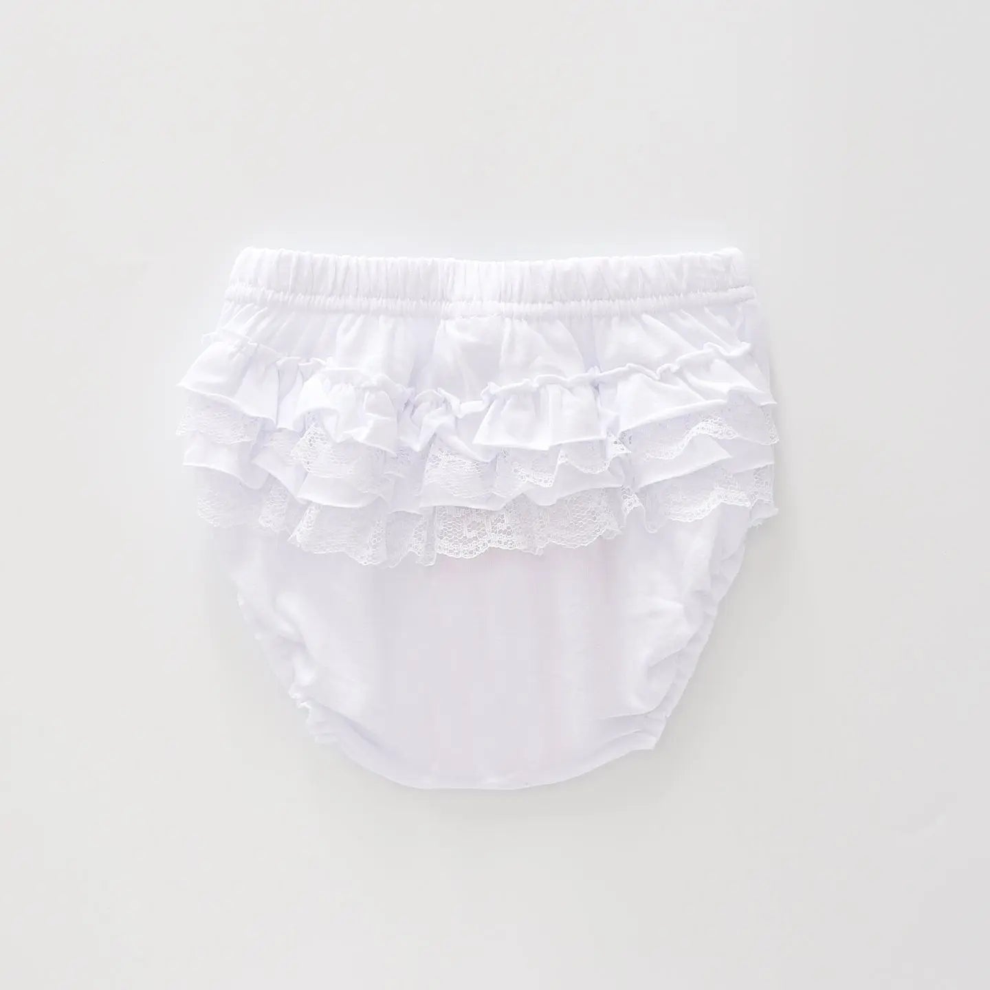 Baby Girl Ruffle Ivory Bloomer Ollies Place
