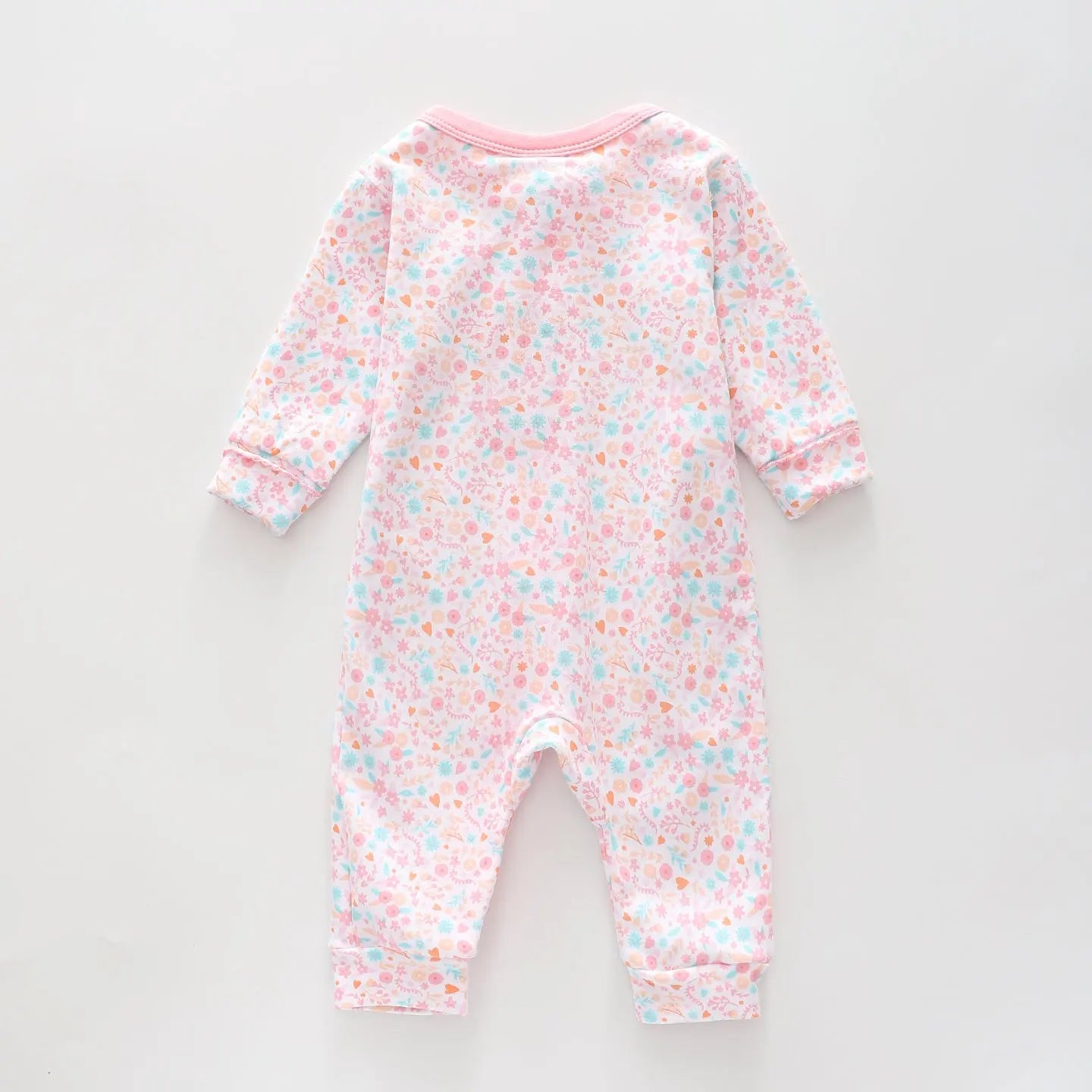 Baby Girls Ditsy Floral Print Long Sleeve Romper Ollies Place