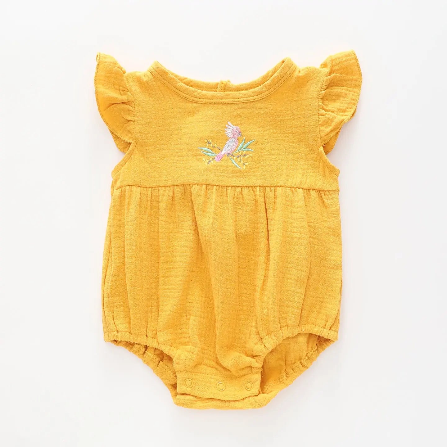 Baby Girls Pretty Galah Cheesecloth Bodysuit Ollies Place