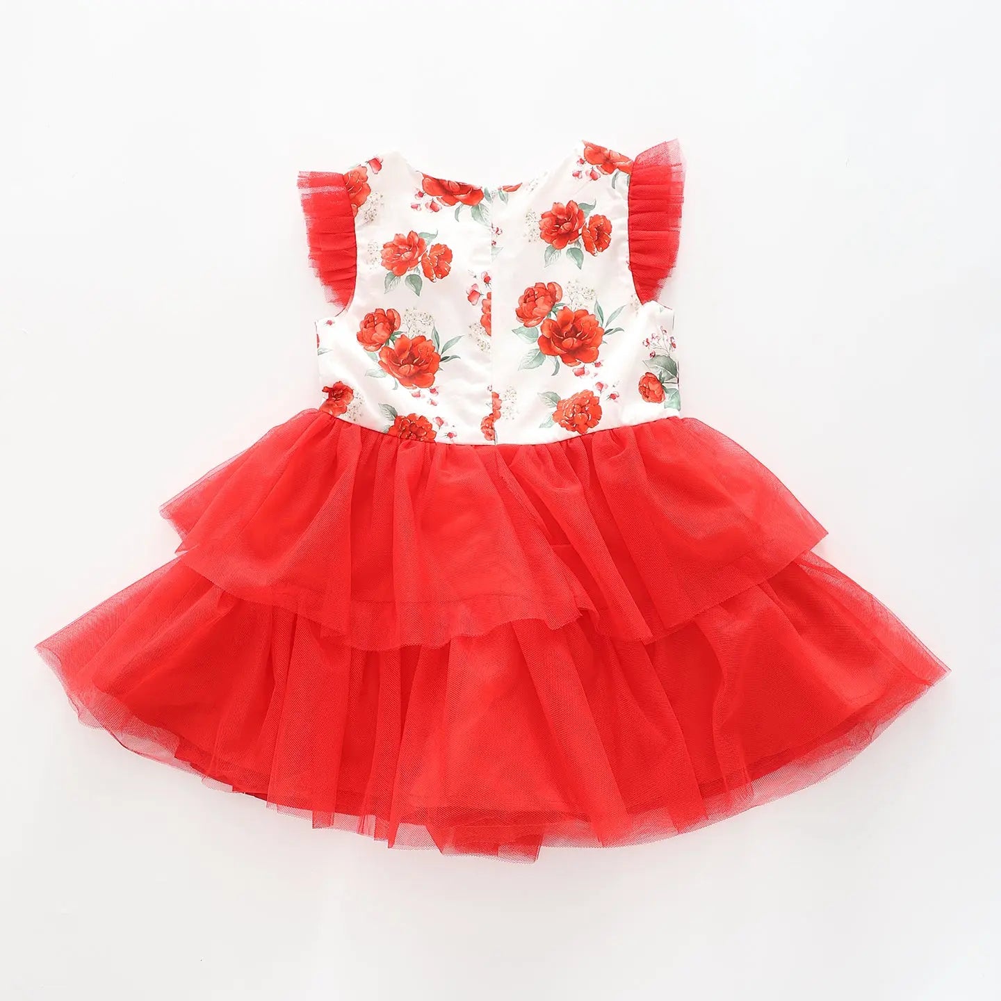 Baby Girls Special Occasion Red Rose Dress Ollies Place