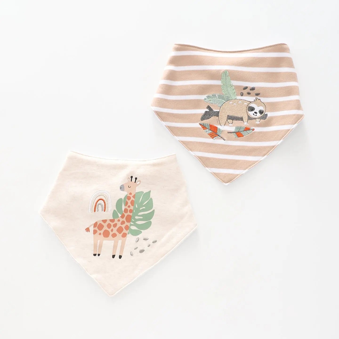 Baby Safari Bandana Bibs 2 Pack Ollies Place
