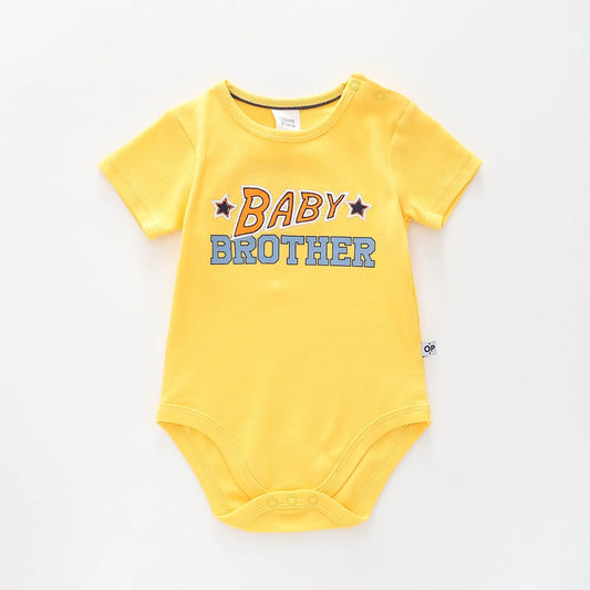 Baby Slogan Bodysuit, Baby Brother Ollies Place