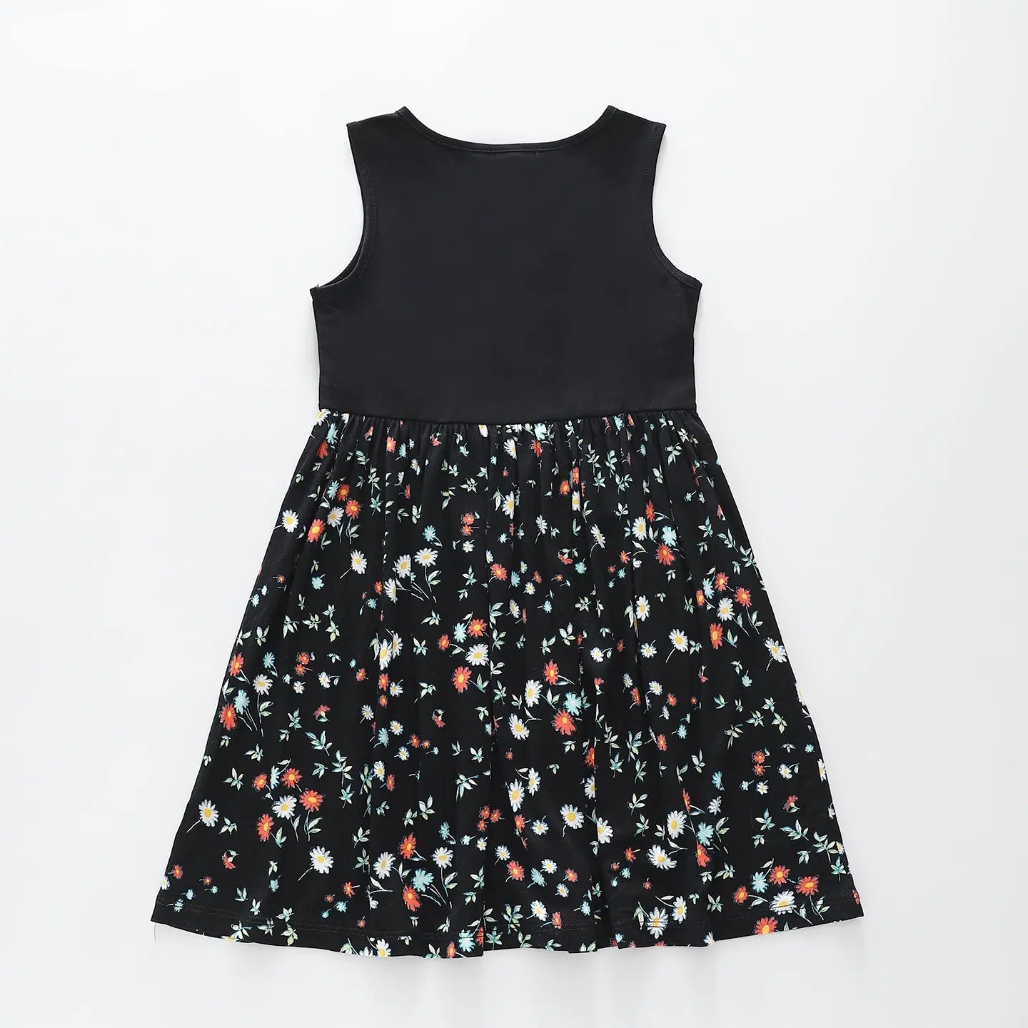 Black Daisy Print Dress Ollies Place