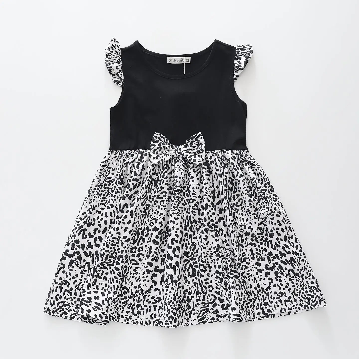 Black and White Animal Print Dress Ollies Place