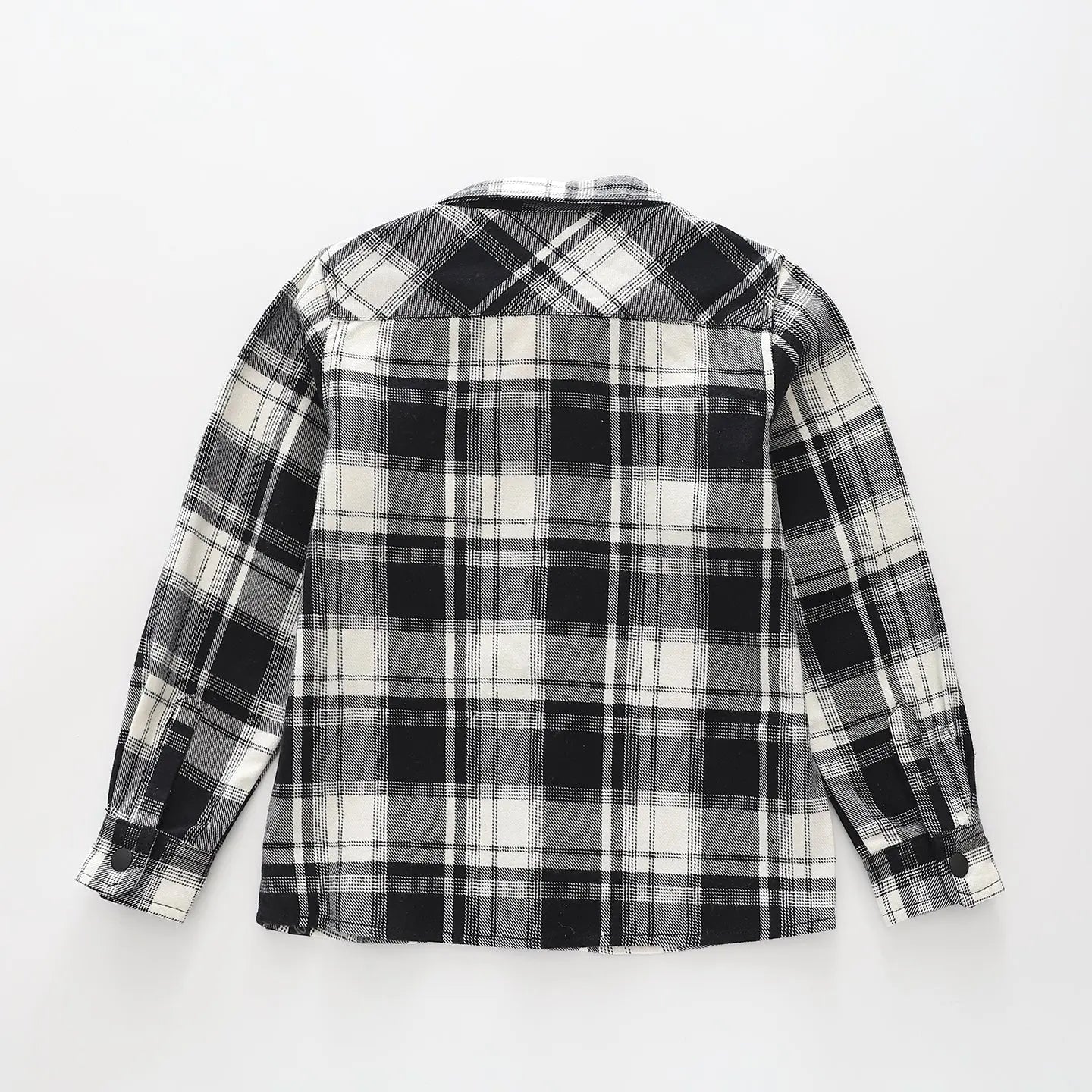 Black and White Check Overshirt Ollies Place