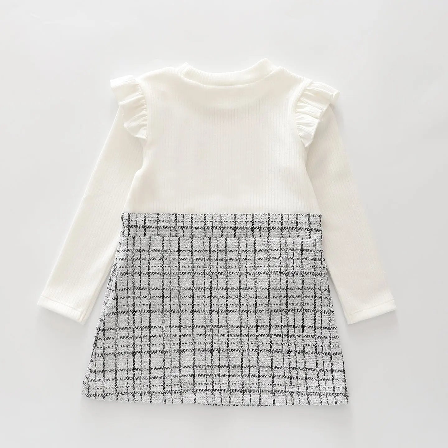 Black and White Tweed Dress and Headband Set Ollies Place