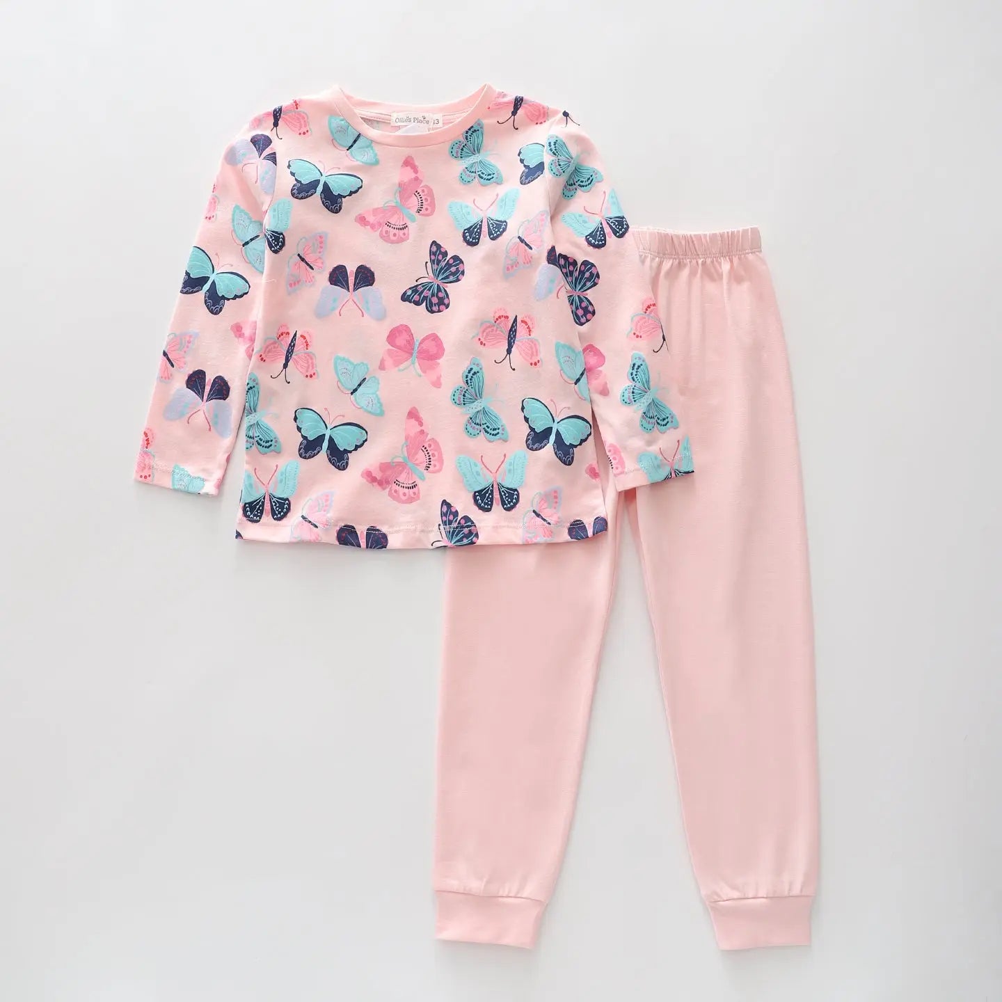 Blue Butterfly PJ Set Ollies Place