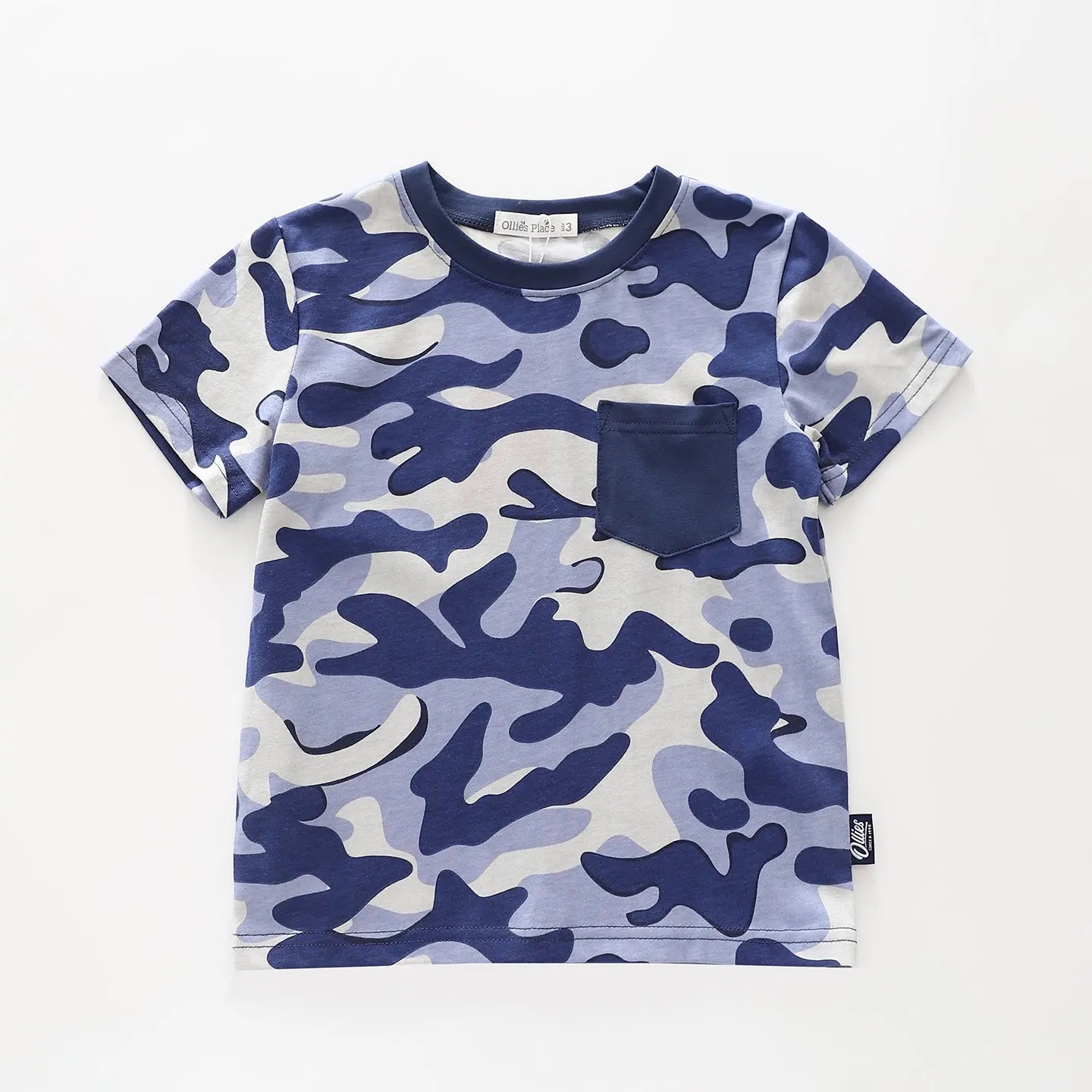 Blue Camouflage Tee Ollies Place
