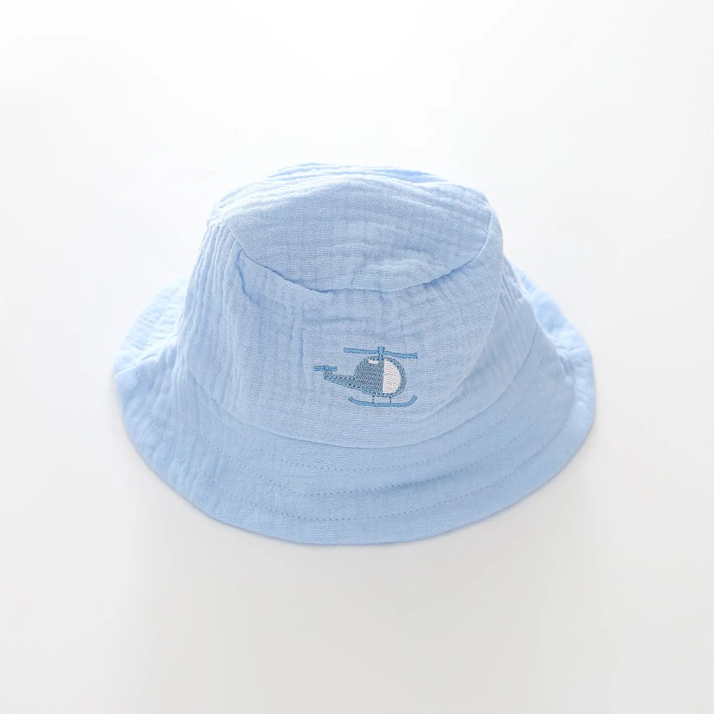 Blue Cheesecloth Bucket Hat Ollies Place