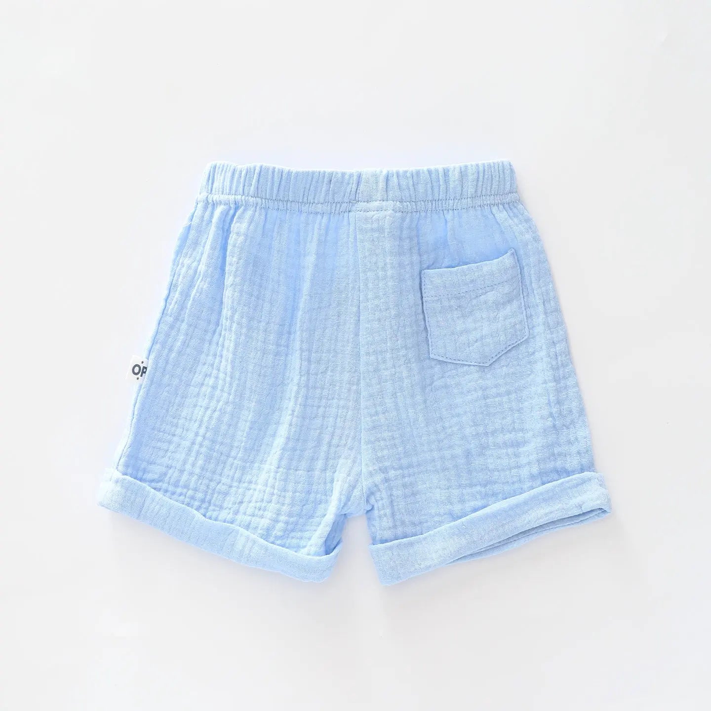 Blue Cheesecloth Shorts Ollies Place