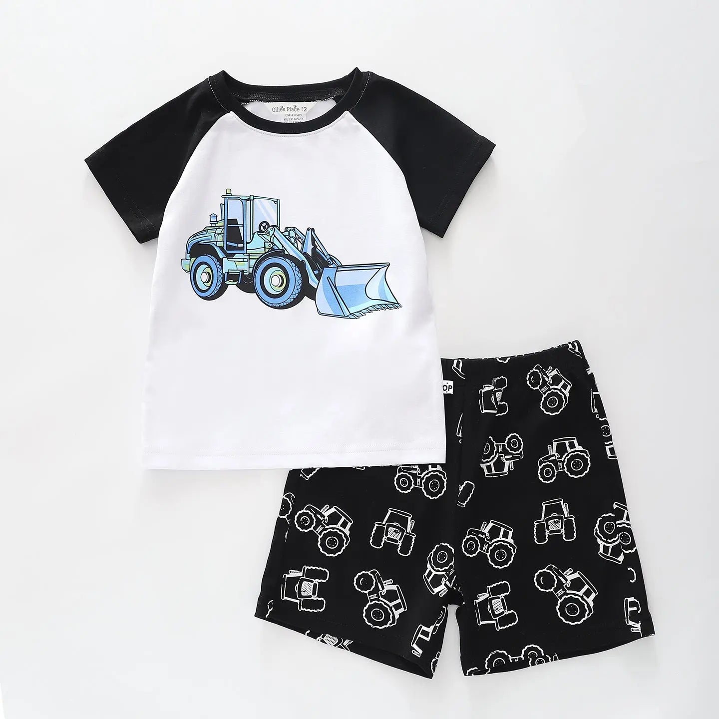 Blue Digger Pyjama Set Ollies Place