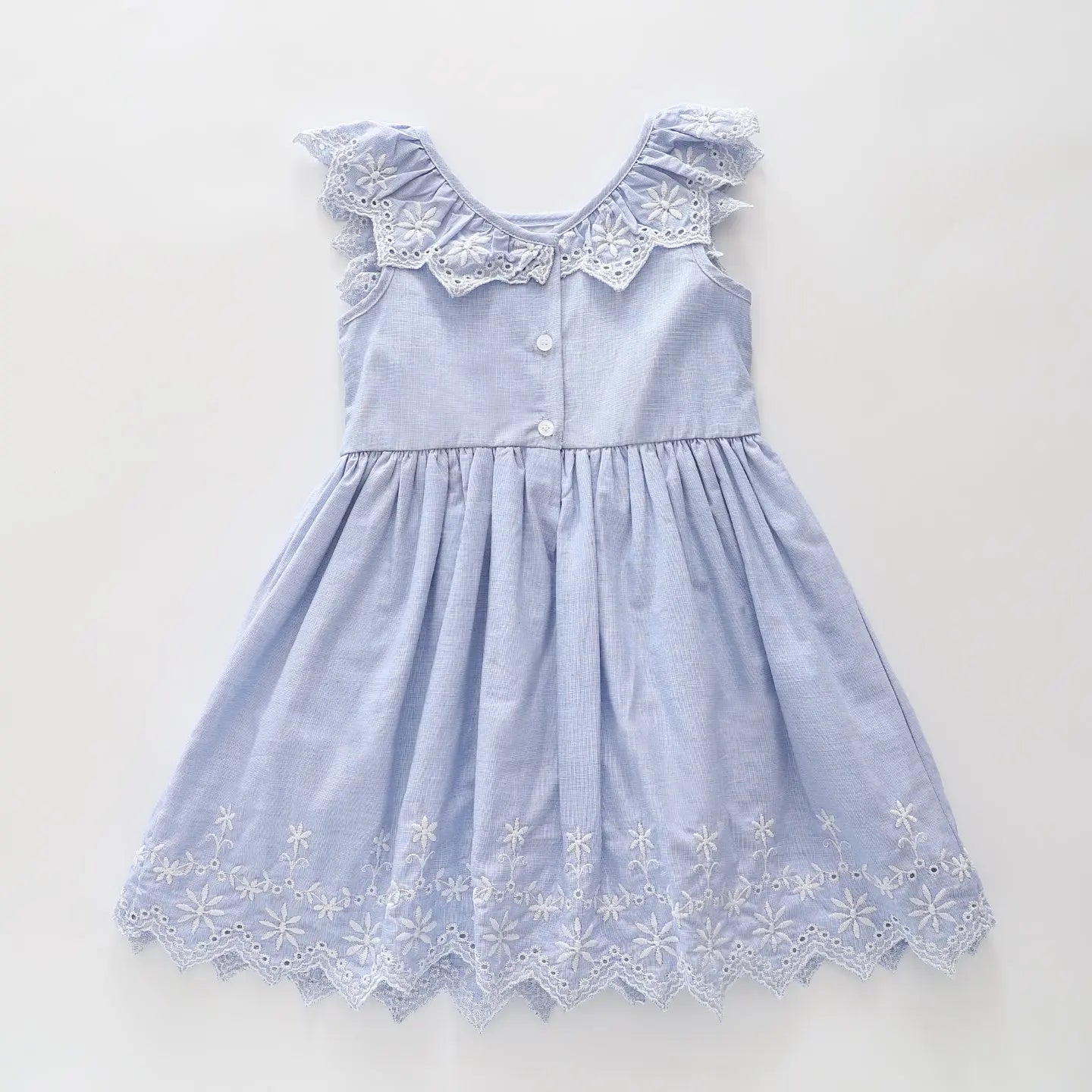 Blue Eyelet Dress Ollies Place