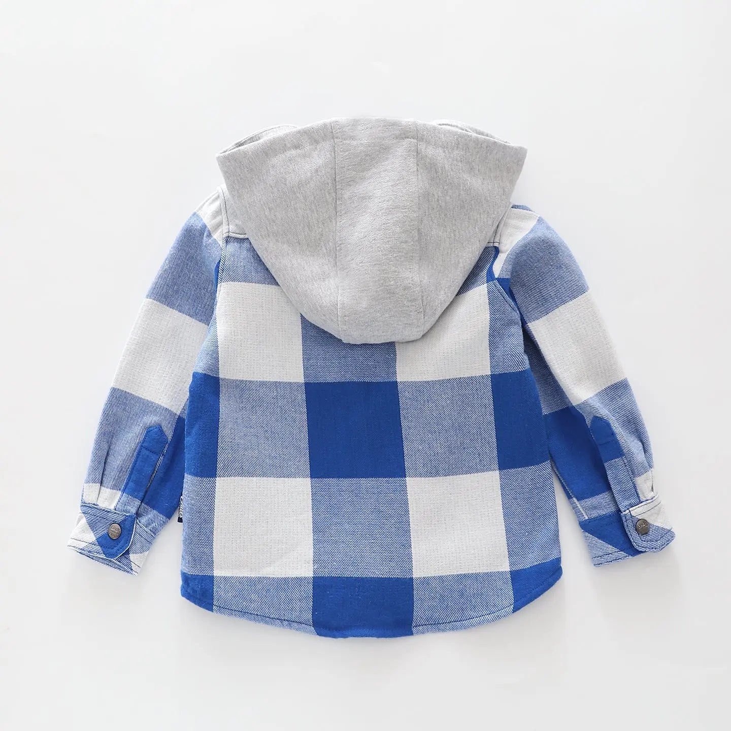 Blue Flanno Hooded Top Ollies Place