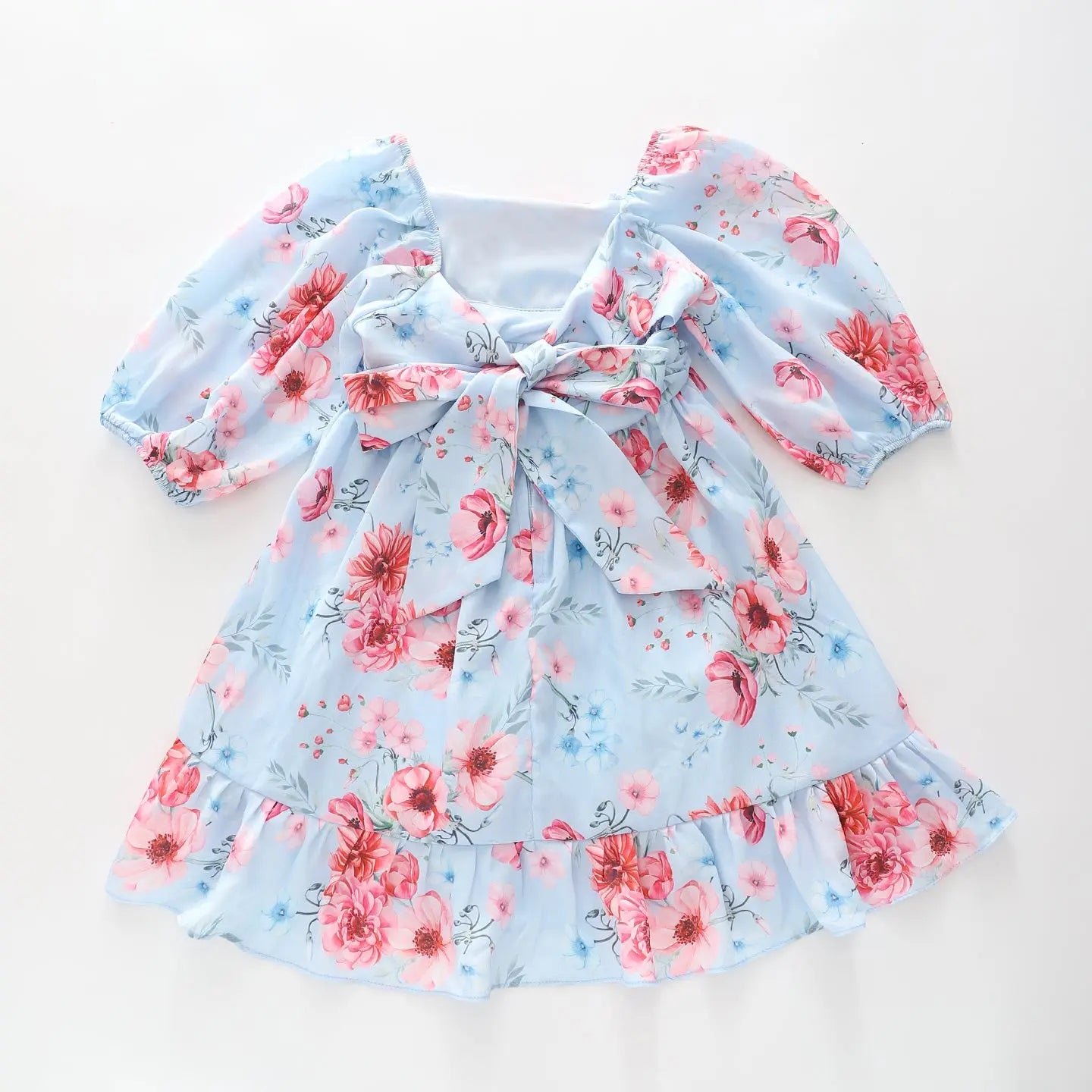 Blue Floral Girls Dress Ollies Place