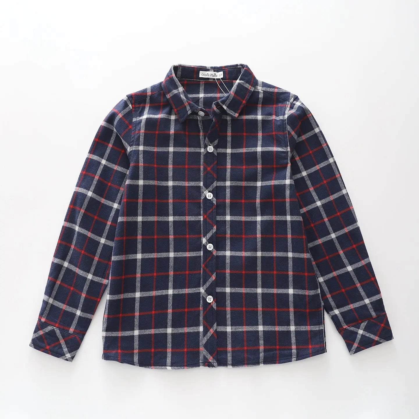 Blue and Red Plaid Shirt Ollies Place