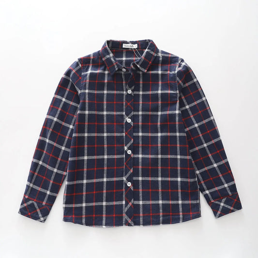 Blue and Red Plaid Shirt Ollies Place