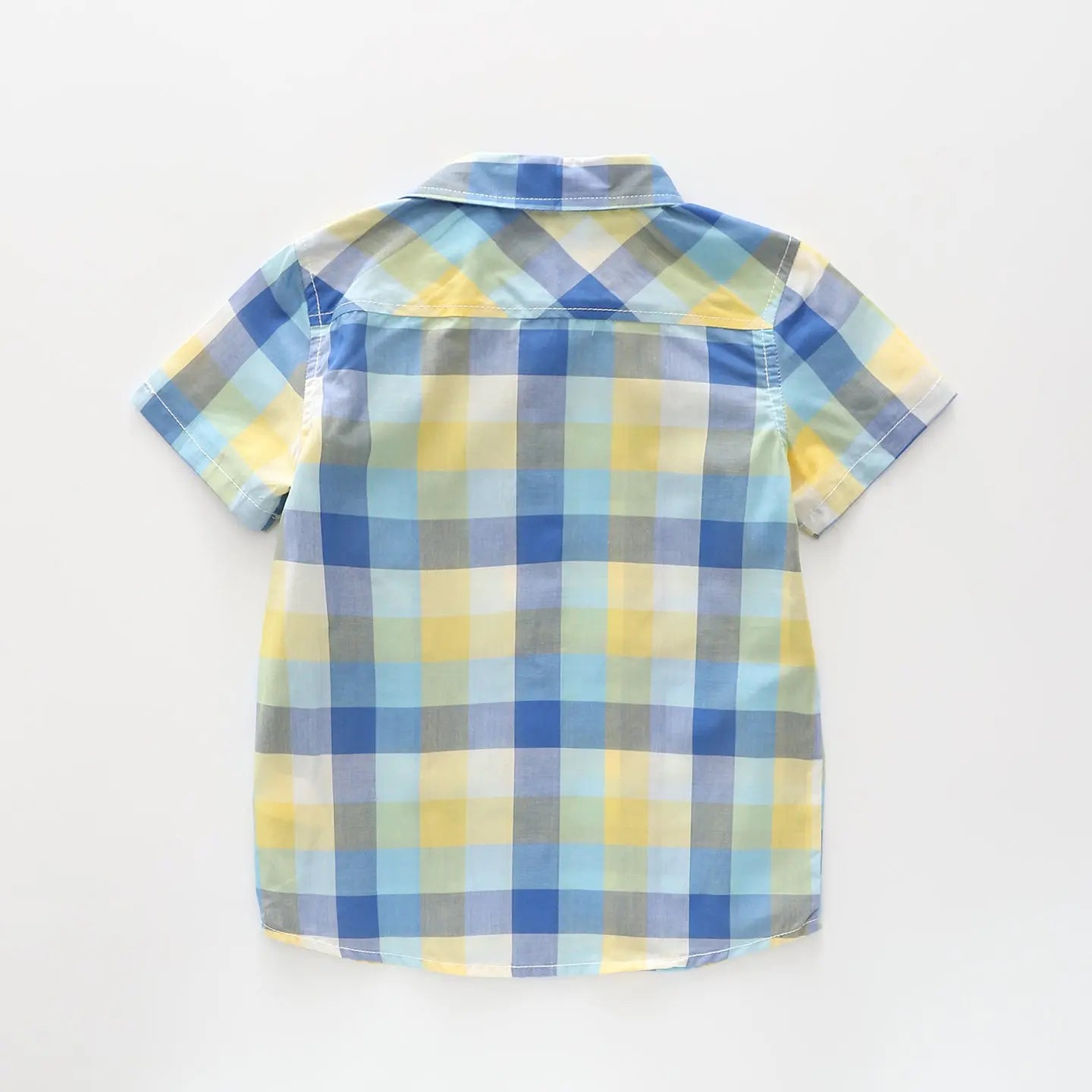Blue and Yellow Collared Shirt Ollies Place