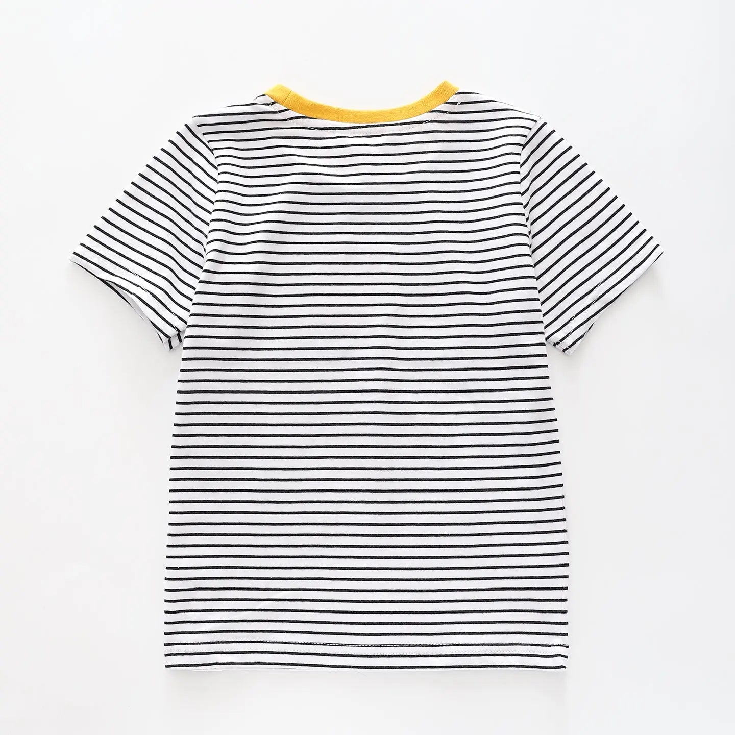 Boy's Black And White Striped Vehicle T-Shirt Ollies Place