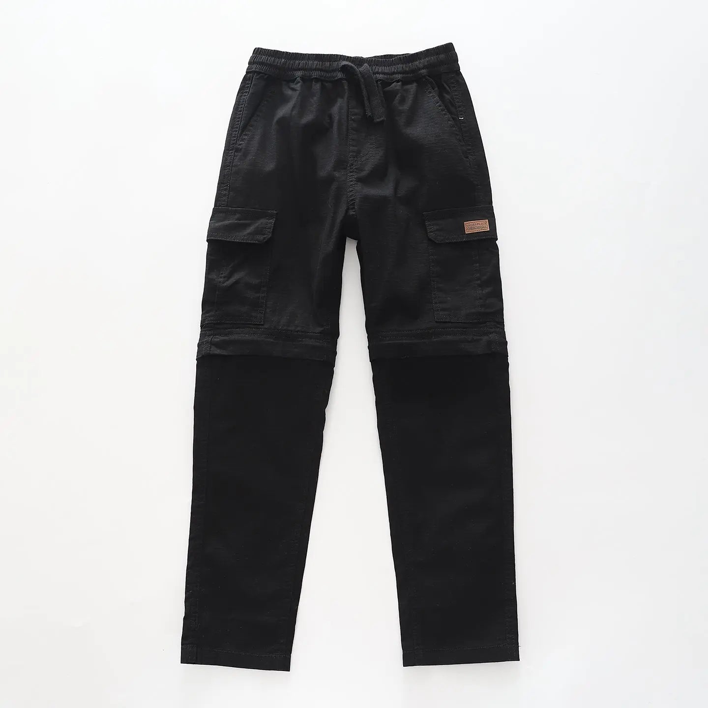 Boy's Black Cargo Zip-off Pants Ollies Place