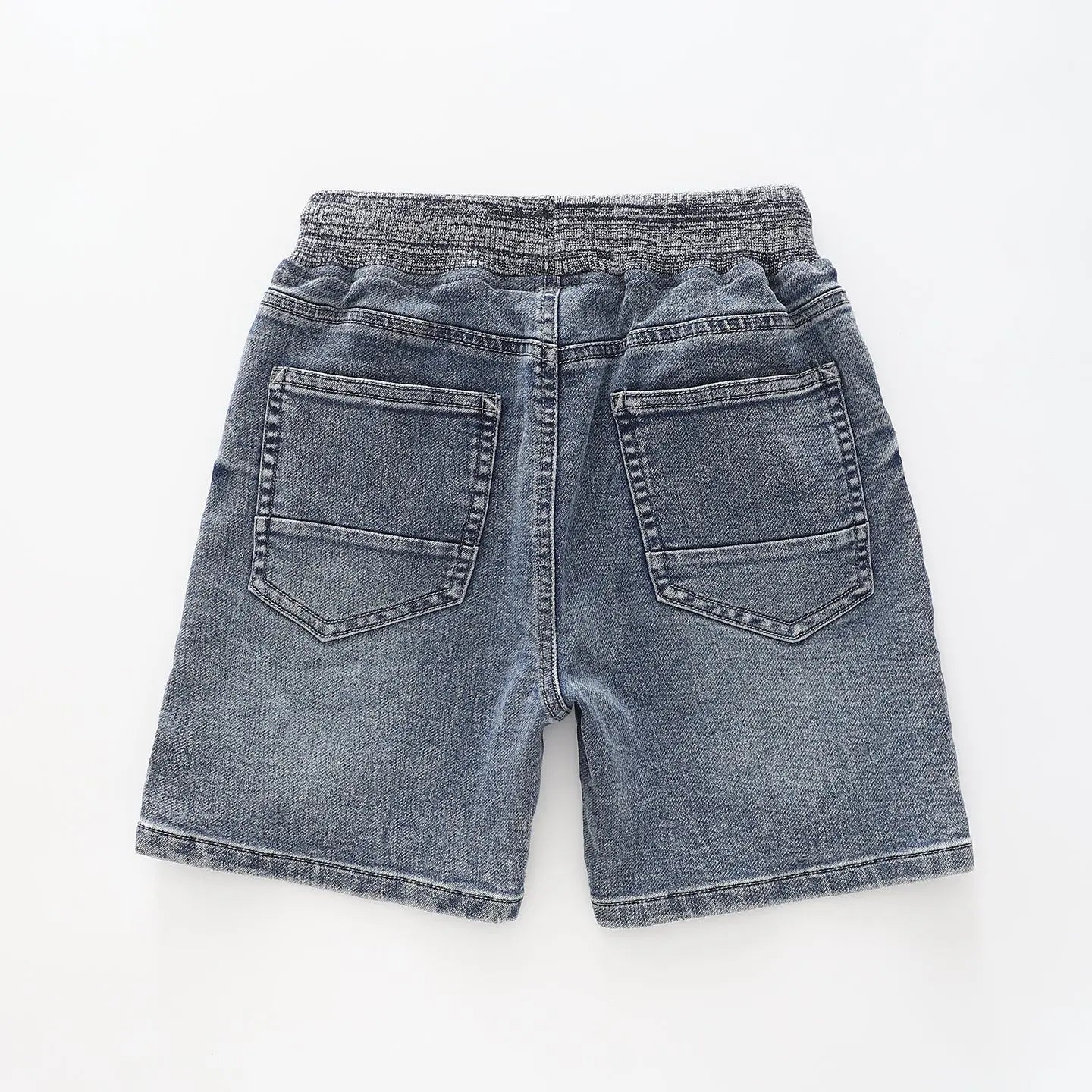 Boy's Dark Blue Jean Knit Shorts Ollies Place