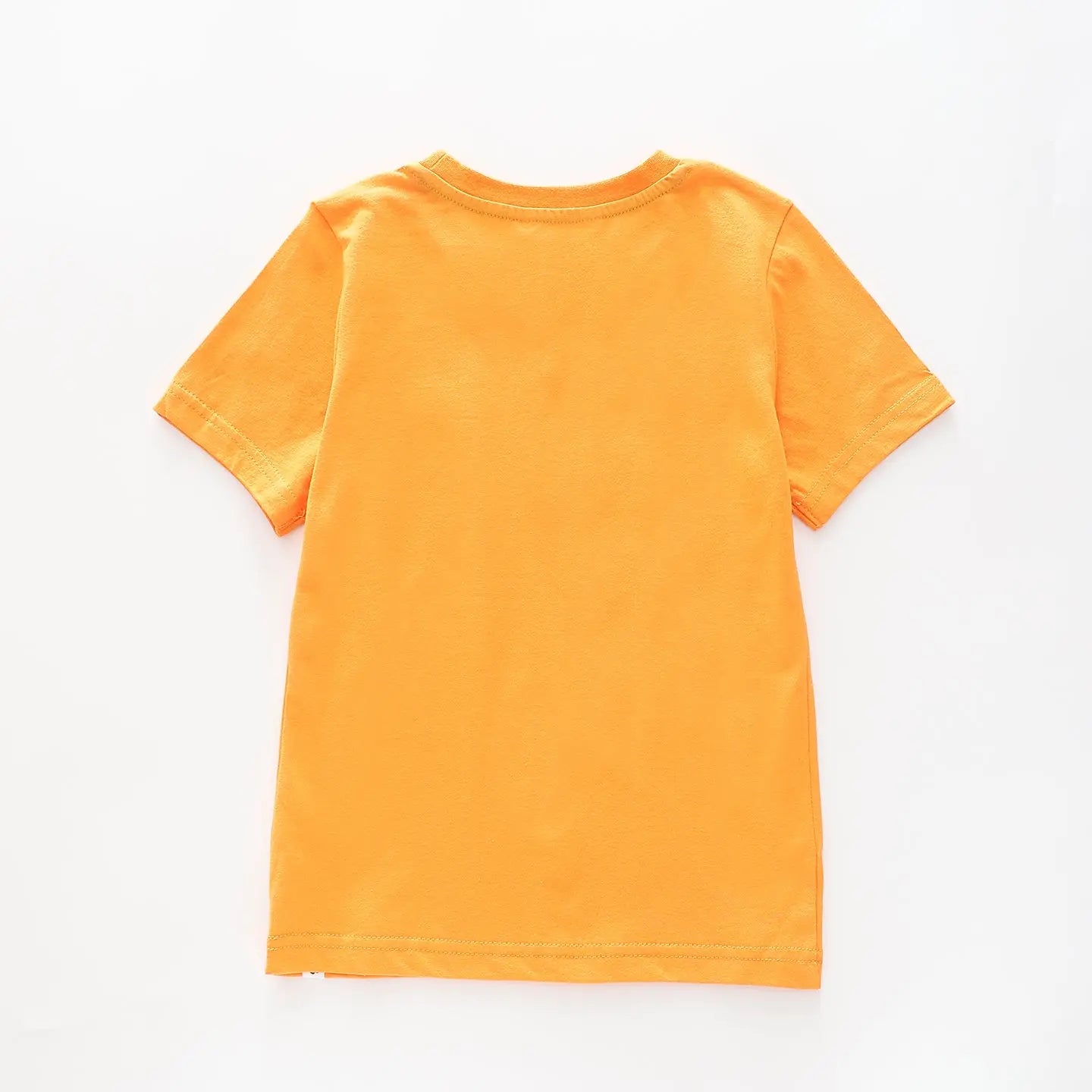 Boy's Orange T-Shirt with Dinosaur Digger Print Ollies Place
