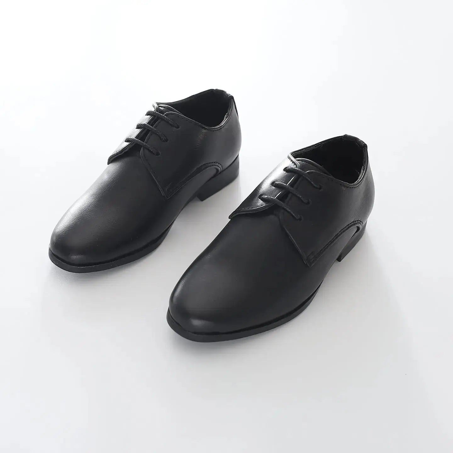 Boys Black Formal Lace Up Shoes Ollies Place