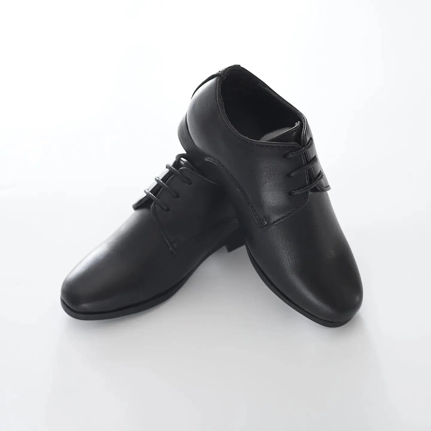 Boys Black Formal Lace Up Shoes Ollies Place