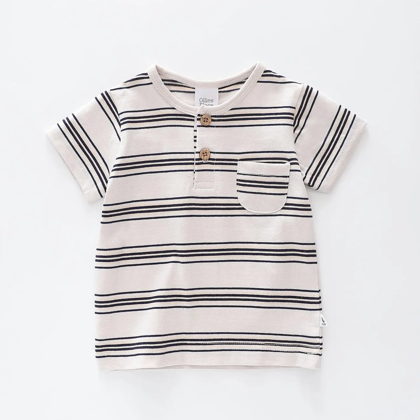 Boys Cotton Henley Tee Ollies Place