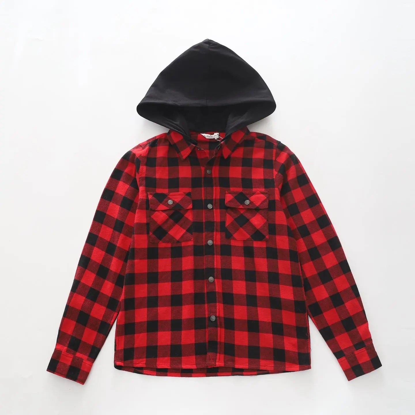 Boys flannel hoodie best sale