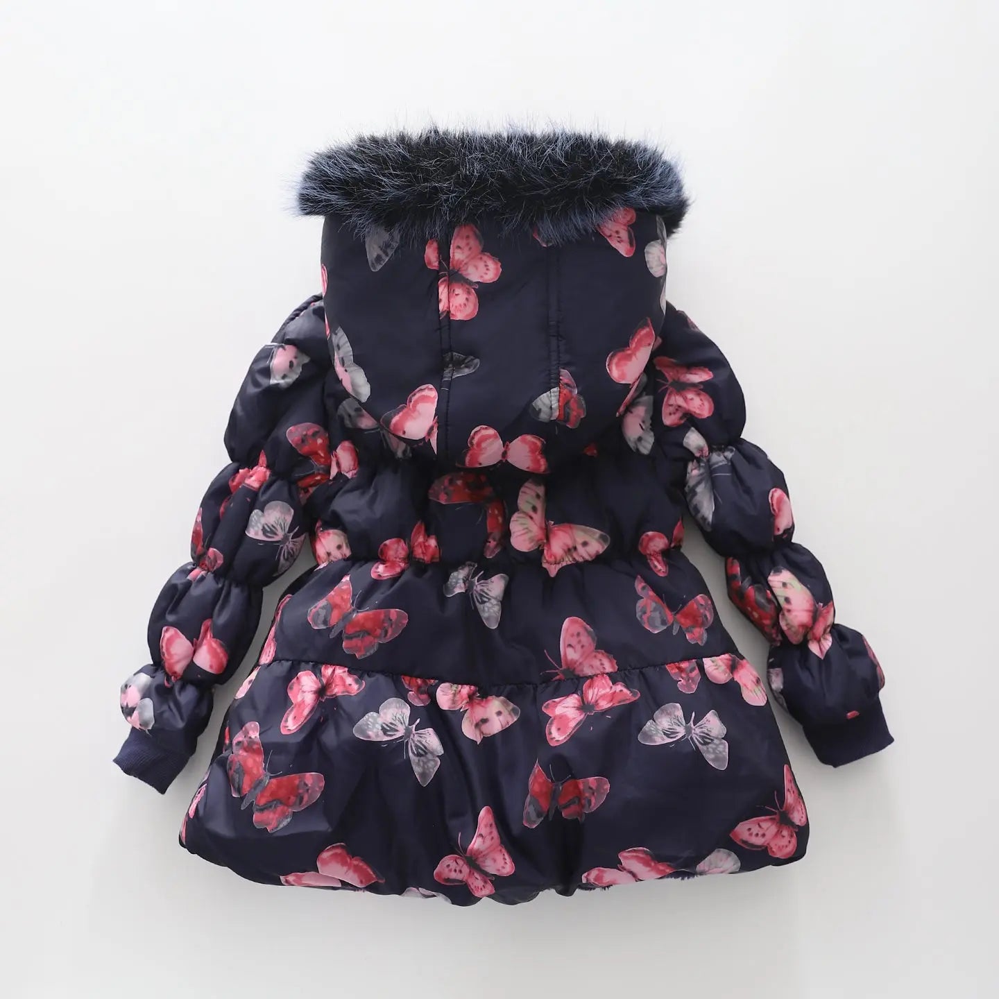 Butterfly Hooded Puffer Jacket Ollies Place