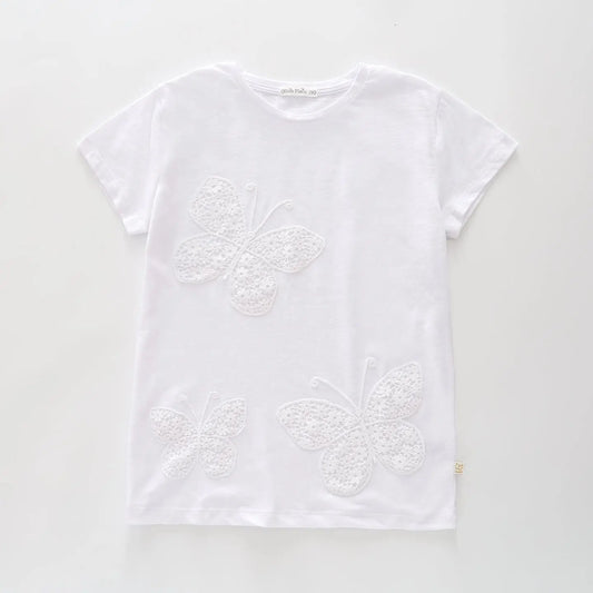 Butterfly Lace Girls Tee Ollies Place