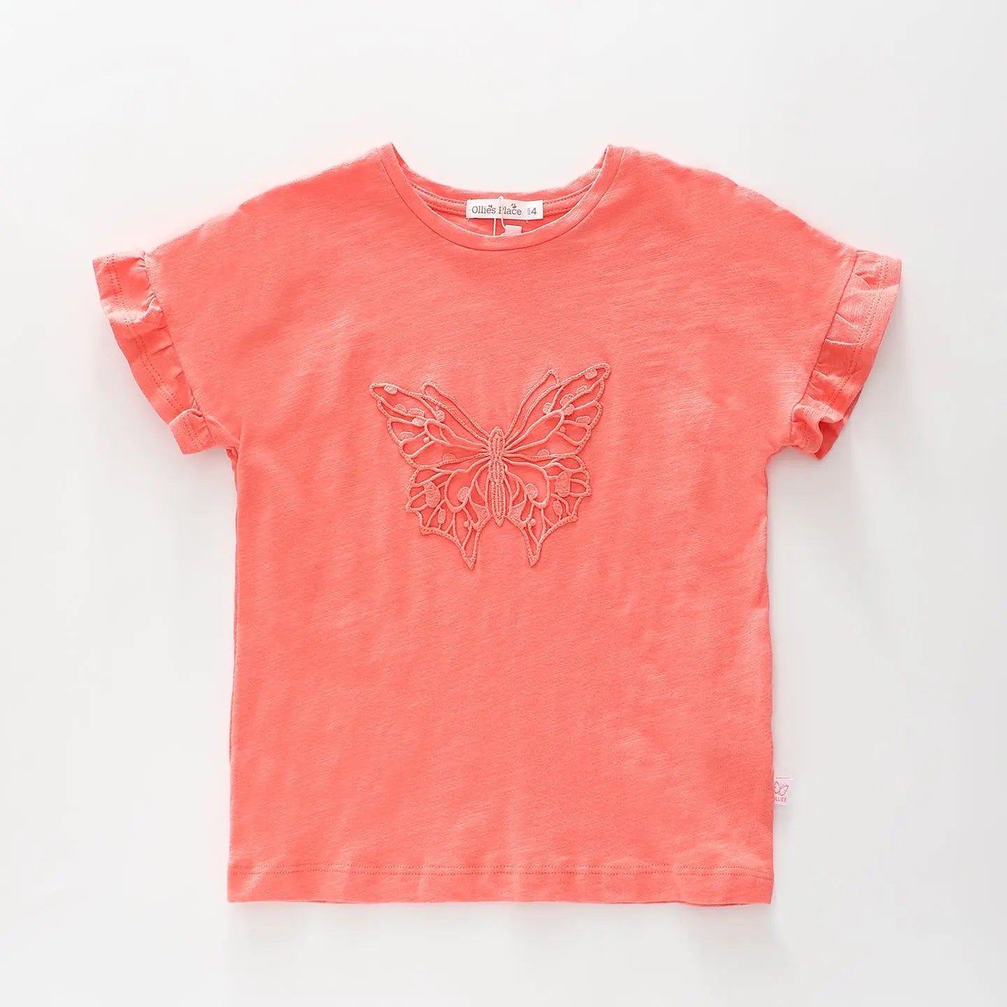 Butterfly Ruffle Tee Ollies Place