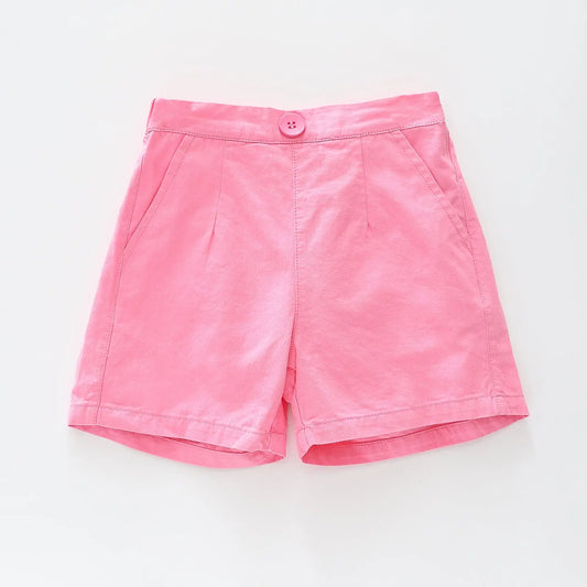 Candy Pink Cotton Shorts Ollies Place