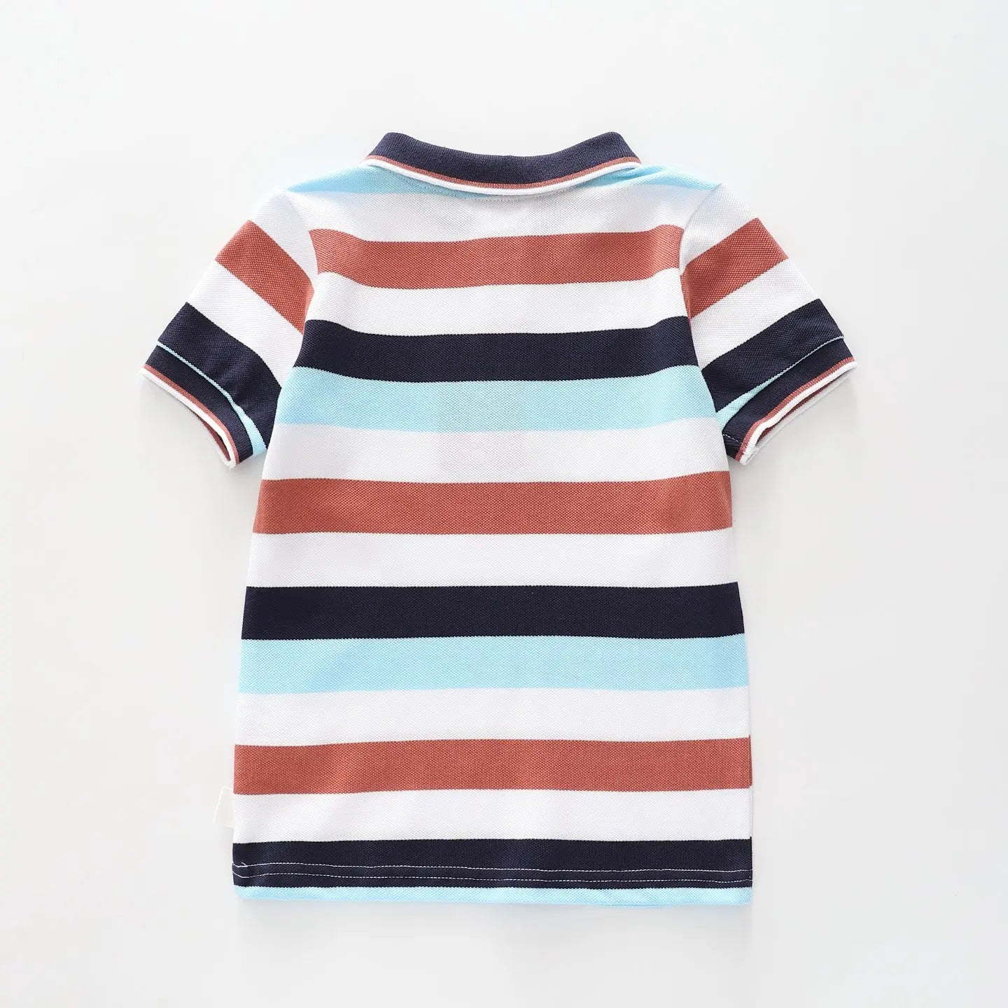 Casual Stripes Polo Top Ollies Place