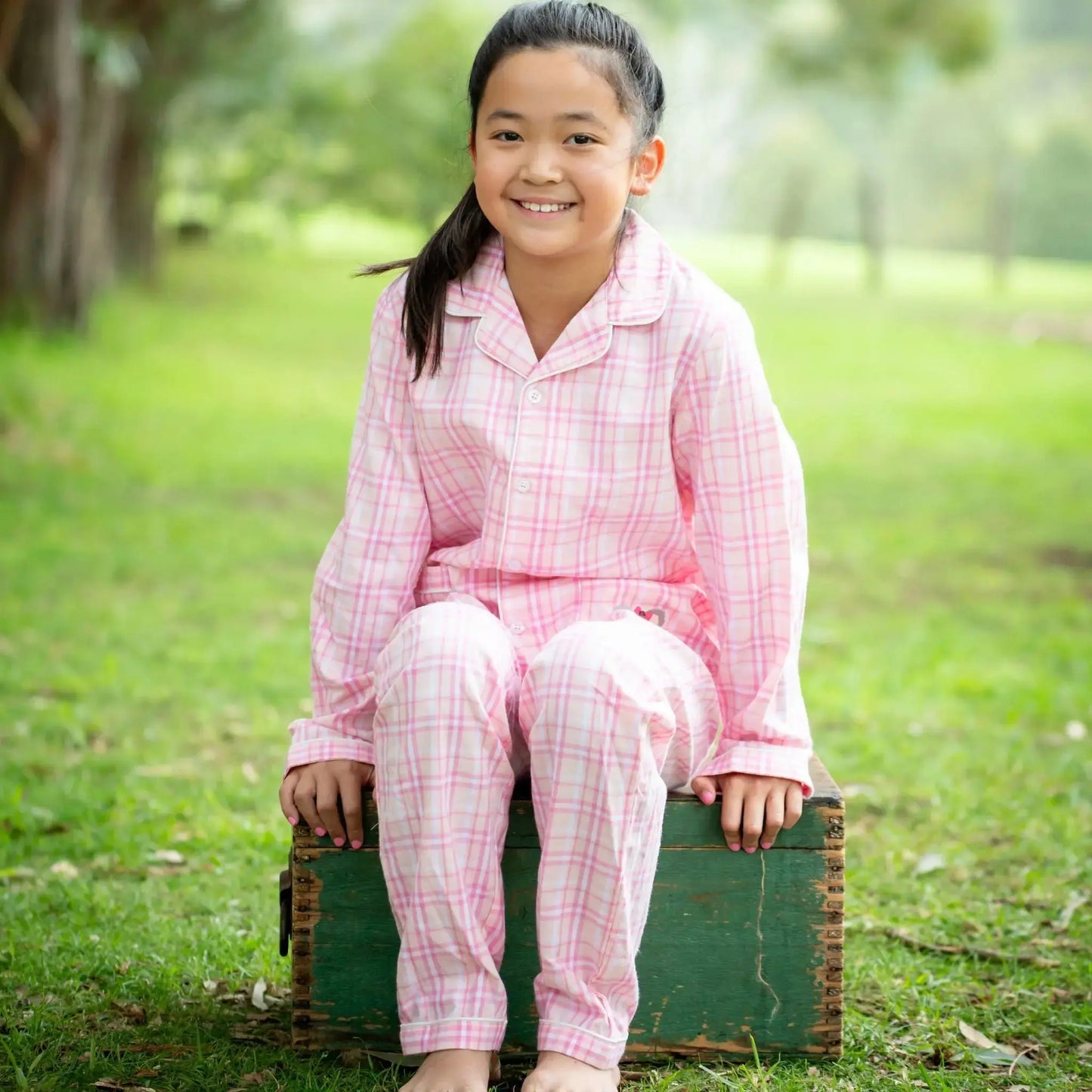 Check Flannelette Pyjama Set Ollies Place