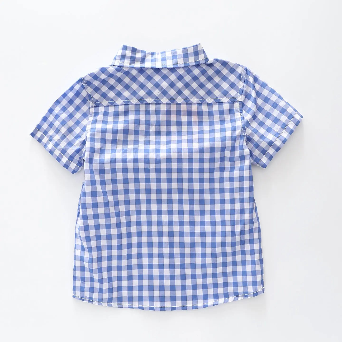 Classic Blue Check Collared Shirt Ollies Place