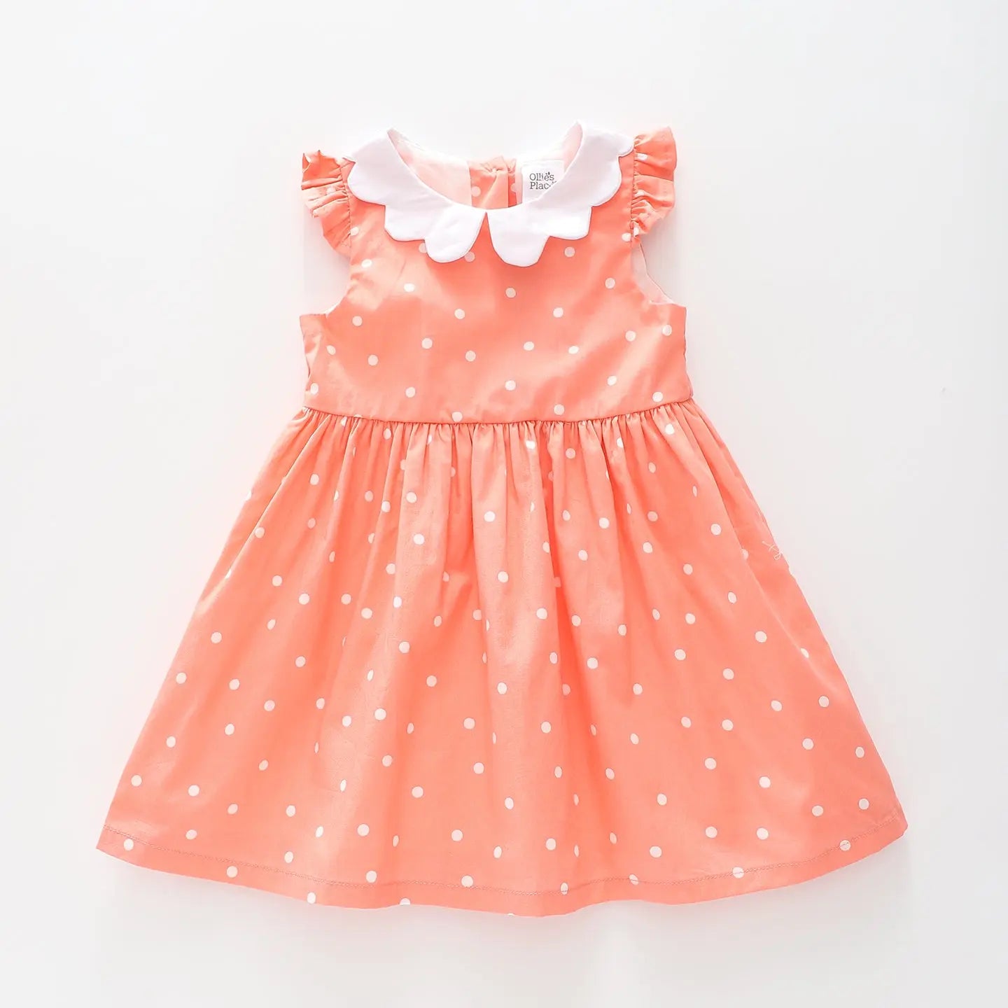 Coral Spot Baby Girl Dress Ollies Place