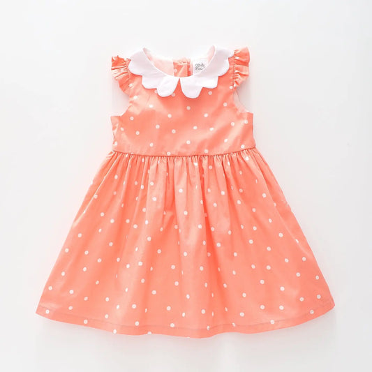 Coral Spot Baby Girl Dress Ollies Place