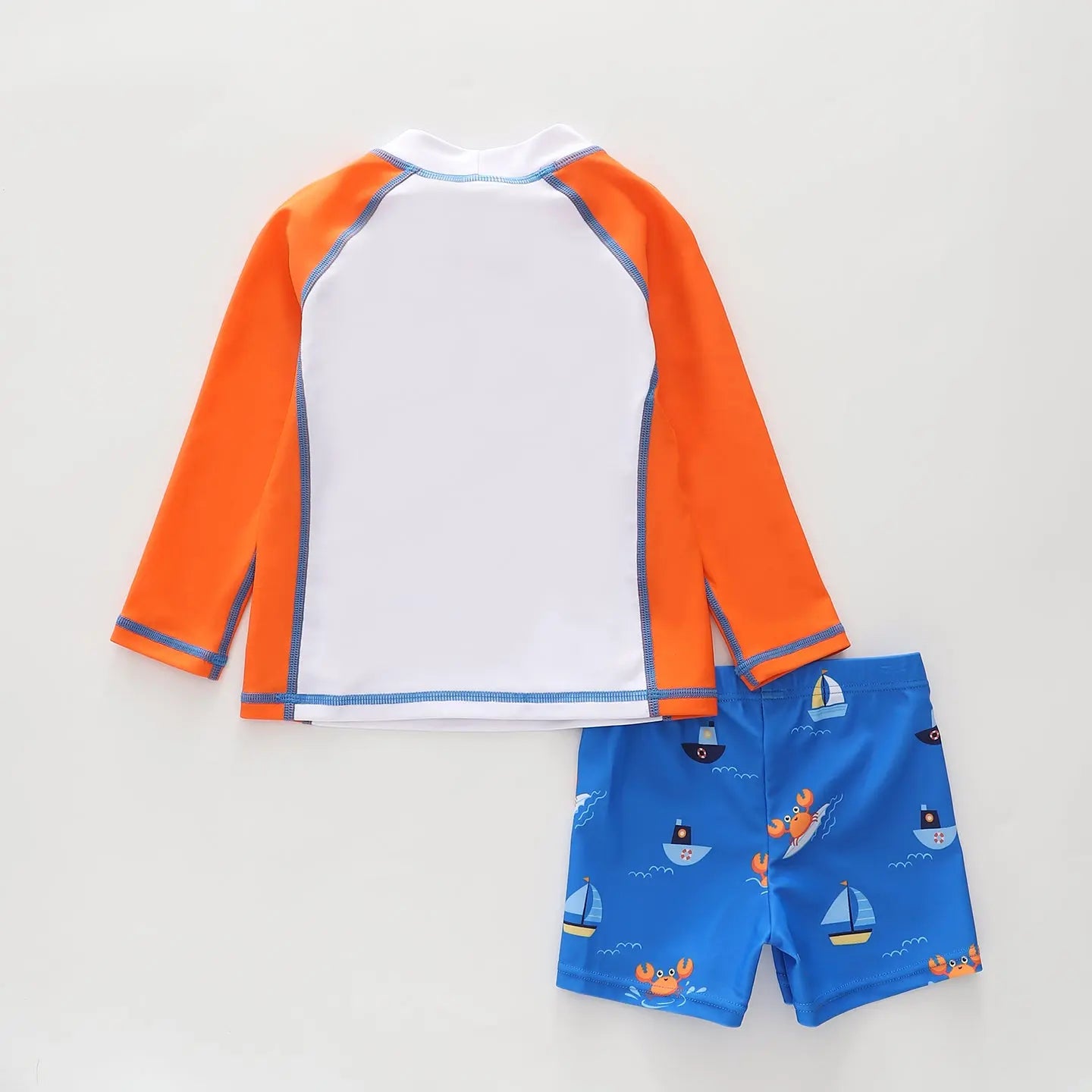 Crab Rash Top and Swim Shorts Set Ollies Place